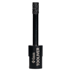 툴리고 융착 코어비트 6mm 다이아몬드 홀쏘 코아 비트 타공, 5개