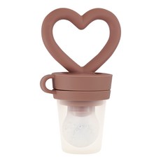 Firgi 幼兒心形手柄矽膠果汁過濾器, 1入, 棕色