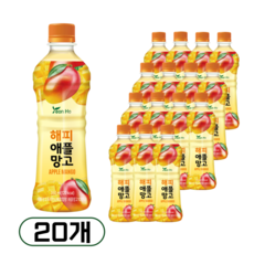 연호음료 해피 애플망고, 350ml, 20개
