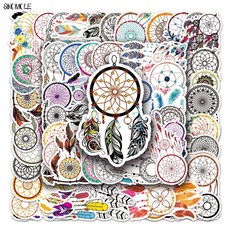 10/30/50pcs 드림 캐처 낙서 스티커 DIY 선물 노트북 가방 스케이트 보드 전화 기타 데, [02] 10pcs Random-672