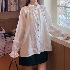 時尚套裝 法式中長款木耳邊背帶連衣裙, 白色上衣,M