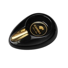 COHIBA 高希霸黃色雪茄菸灰缸 時尚菸灰缸, 1個, 黑色