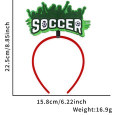 2026 미캉멕시코 월드컵 파티 장식 헤어밴드 축구 경기 응원 머리밴드 축구 팬 헤어밴드, 프리 사이즈, 축구 팬들의 환호를 불러일으키는 모델