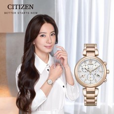 CITIZEN 星辰 XC 田馥甄代言 櫻花粉紅金 女錶 FB1456-65B 浪漫櫻花粉，情人節推薦