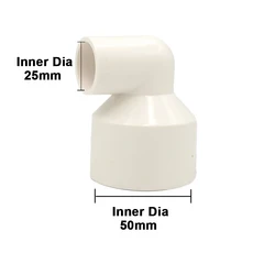 PVC 감압 어댑터 엘보 진공 어댑터 사이클론 분리기 진공 호스 어댑터 호스 커넥터 감속기 50mm ~ 25mm 32m, 01 50-25mm