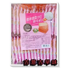 古意古早味 蔾麥蔬菜沙拉風味餅 (405公克/蛋奶素) 懷舊零食 馬來西亞餅乾, 1個