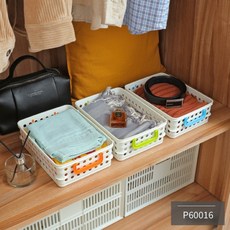 收納籃 提把設計 堆疊收納, 小(P60016),藍, 藍