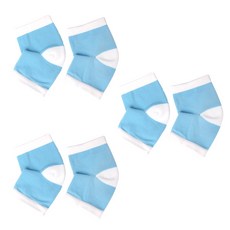 足部鞋墊後跟保護保濕襪白色3雙裝, 藍色, 3組