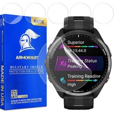 ArmorSuit Garmin Instinct 2 Solar (45mm)용 화면 보호 필름 6개입 MilitaryShield HD 투명 - 미국산, Forerunner 965 (47 mm)