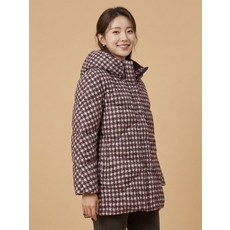 [국내매장 정품] [꼼빠니아]덕다운 체크 패딩 점퍼 CW22IH0201457A 630432