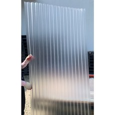 골판렉산 렉산골판 스모그 1070x1800 반투명 지붕재 PC 폴리카보네이트 비가림 차양 어닝, 투명