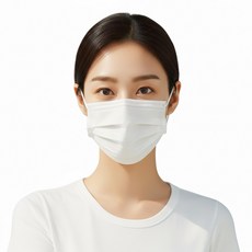 클린손케어 국산 KFAD 비말차단 덴탈마스크 대형 100매, 화이트, 2박스, 50개입