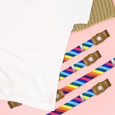 버클없는 스판벨트 어린이용 허리띠 무지개stu2+7kpI