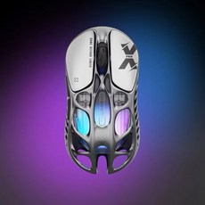 Gravastar 重力星 MERCURY X & X Pro 8KHZ輕量無線電競滑鼠 順暢低延遲, X 塔斯銀