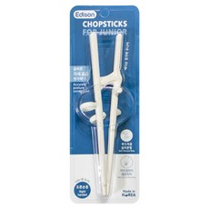 에디슨 주니어 교정용 젓가락 오른손용, 화이트, 1개