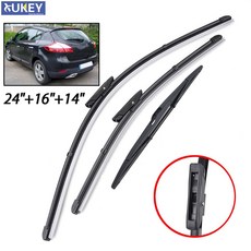 Xukey Front Rear Windshield Wiper Blades Set Megane 3 Hatchback Coupe