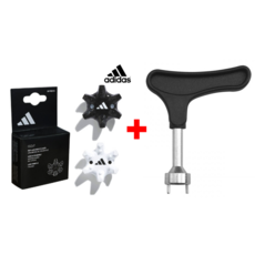 [아디다스코리아 정품] 아디다스 골프화 교체용 스파이크 징 20p NEW ThinTech, 화이트(20개)+렌치, 1개