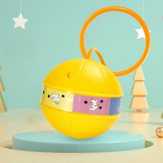 【臺灣出貨】發光跳跳球 兒童甩腳球 閃光夜光甩腳球 溜娃神器 戶外運動神器 單腳球 蹦蹦跳繩球 套腳甩圈 腳上呼啦圈, 1個, 发光跳跳球【黄色】