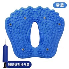 스탭퍼 발지압 유산소 쿠션 운동기구 마사지 실내 걷기 퍼플 퍼플 에어, C. 공기 주입식 스텝퍼 - 아주르 블루