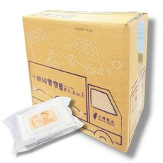 棠品居嬰兒濕紙巾箱購12包 (84抽/包) 台灣製純水濕紙巾寶寶濕巾新生兒適用, 1個, 【箱購】超級寶寶84抽嬰兒濕紙巾12包入