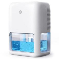 60 OZ Dehumidifiers for Home Dual-Semiconductor Quiet Dehumidifier with Timer Sleep Mode Auto-Off, White