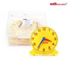 [EDX 공식판매처] 12시간 모형시계 6세트(보관함 포함), 1개