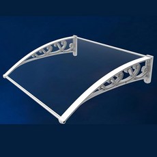 YQMHEZ 도어 캐노피 금속 브래킷이 있는 파티오 창문 차양 60X100CM 차양 자외선을 야외 차단하는 현관