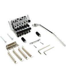 Floyd Rose Special Tremolo 大搖座套裝 (銀色/金色/黑色上枕可選) 雙搖總成, 1個, FRTS1000 Chrome 銀色