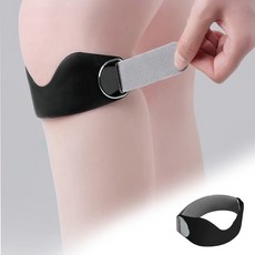 무릎통증방지 EVA패드 슬개골보호대 런닝 등산용, 검정색, 2개