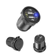 발통마켓 자동차 매립형 USB 시거잭 시거소켓 12V 24V QC 3.0 고속충전, 매립형고속충전2구, 1개, 2구