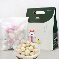 방울 유과 전통 한과 명절 추석 설 답례품 세트 찹쌀 강정 옛날 간식 과자, 1개, 1g