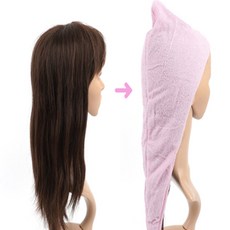 행운과 헤어 샤워두건, 핑크