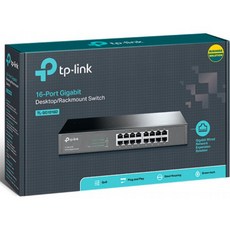 TP-LINK TL-SG1016D 16埠 Gigabit 桌上型/機架型交換器, 1個, 促銷(領券95折)