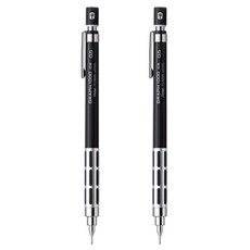 (펜텔)그래프 1000 CS 0.5mm 블랙 샤프 (2개입)