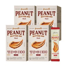 그레인랩 땅콩버터 100 스무스, 4박스, 200g