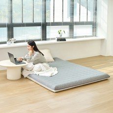 더릭스홈 12존 토퍼 매트리스, 6cm, 그레이