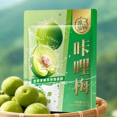 류류메이 아삭한 청 매실 건강 간식 개별 포장, 5개, 180g