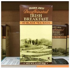 Trader Joe's 트레이더조스 디카페인 아이리쉬 티 2g, 1개, 40개입