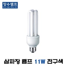 우리조명 삼파장 램프 전구 11W E26 전구색 (11455), 11455_11W_E26_전구색, 1개