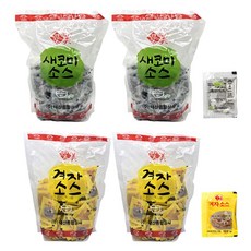 배달 포장용 일회용 미니 겨자 식초 세트(각200개입), 2세트, 1.6kg