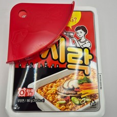 이노마타 폴리프로필렌 컵라면 멀티 뚜껑 덮개, 1개, 레드