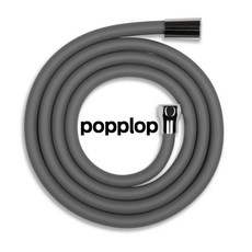 팝플랍 부드러운 물때방지 고급 무광 샤워기 호스, 무광 그레이, 1.5m