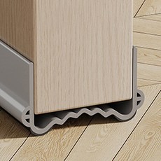 나인밸리 소음없는 방문 틈새막이 문틈 빛 소리 차단 발끼임 방지, 퓨어그레이, 3 x 5 x 100 cm, 3개
