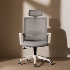 올인홈 S30 사무실 사무용 학생 공부 컴퓨터 메쉬의자, 팔걸이고정/화이트
