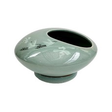 청자난분/꽃화분/난화분/동양란/청자/화분/풍란/나라아트, 1개, 청자난분