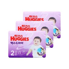 2024 맥스드라이 밴드 기저귀 2단계 소형 공용 58x3팩, 162매