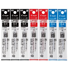 파이롯트 쥬스업 다색볼펜 리필심 0.4mm 7p 세트, 블랙(3p) + 블루(2p) + 레드(2p), 1세트