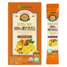 헬스베스트 착즙베스트 유기농 NFC100% 레몬생강즙, 1개, 210g 1개, 210g