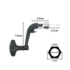 낚시 릴 핸들 로터리 노브 로커 크랭크 접이식 물고기 태클 케이스 액세서리 미끄럼 방지 그립, 02 B1