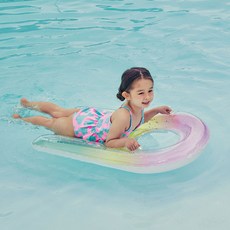 스윔어바웃 어린이 파도타기 모양튜브, 핑크, 1개